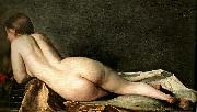 jenny nystrom liggande kvinnlig modell oil painting reproduction